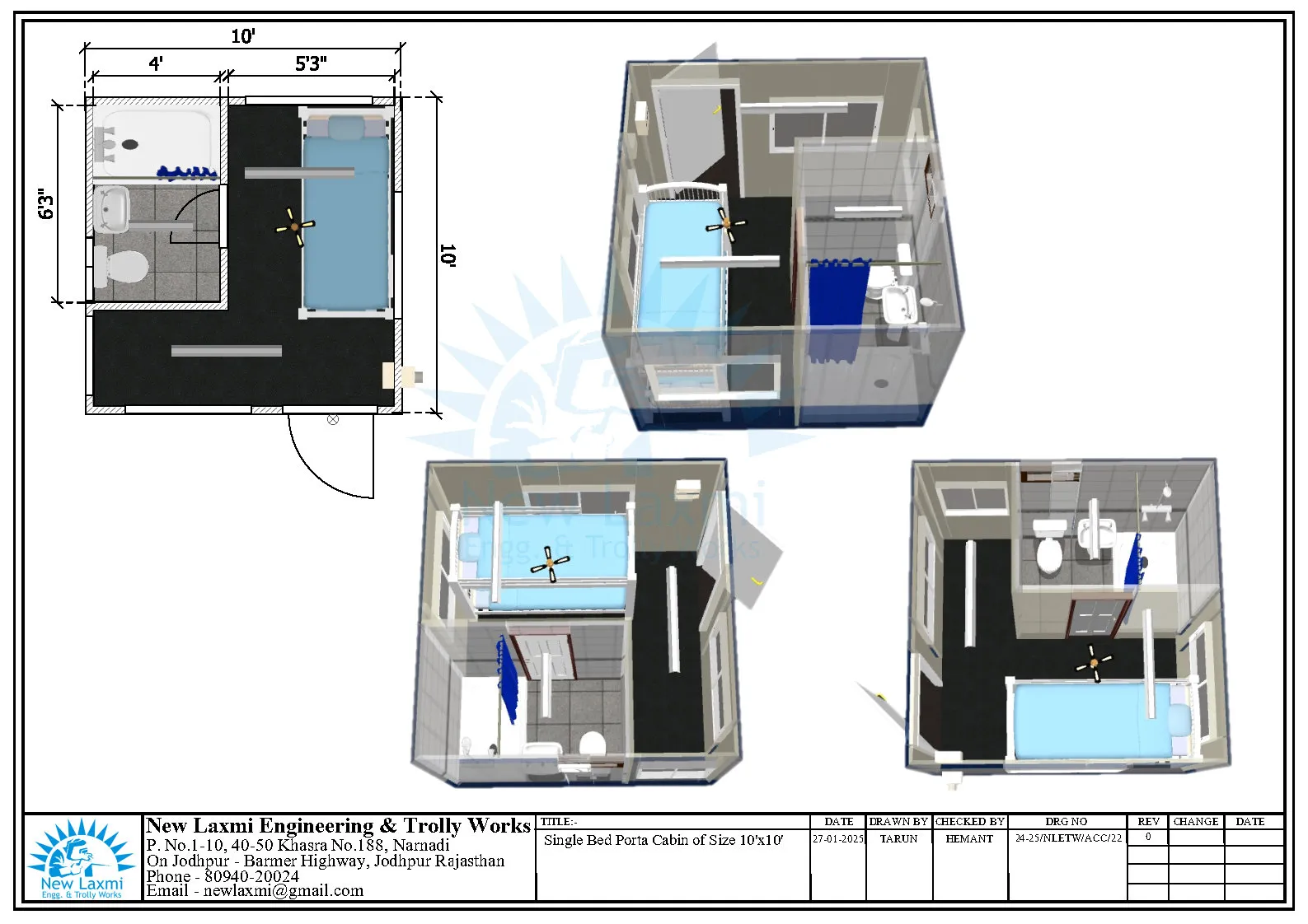 Office Cabin Layout